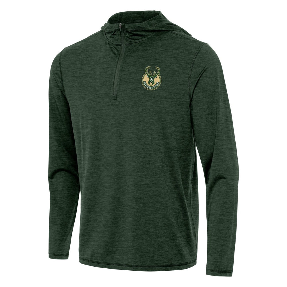 Milwaukee Bucks Antigua Tidy Quarter-Zip Hoodie Online