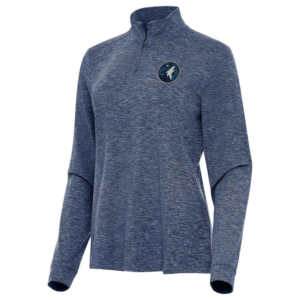 Minnesota Timberwolves Antigua Women's Mentor Quarter-Zip Mock Long Sleeve Top For Sale