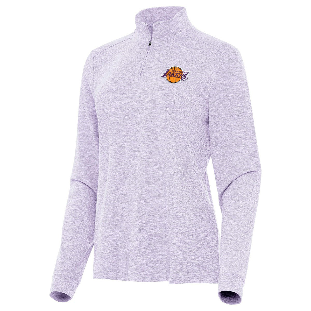 Los Angeles Lakers Antigua Women's Mentor Quarter-Zip Mock Long Sleeve Top On Sale