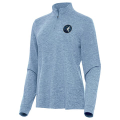 Minnesota Timberwolves Antigua Women's Mentor Quarter-Zip Mock Long Sleeve Top For Sale