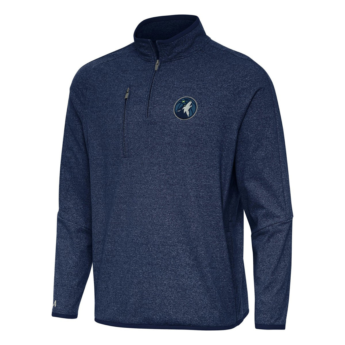 Minnesota Timberwolves Antigua Certain Quarter-Zip Tri-Blend Sweatshirt On Sale