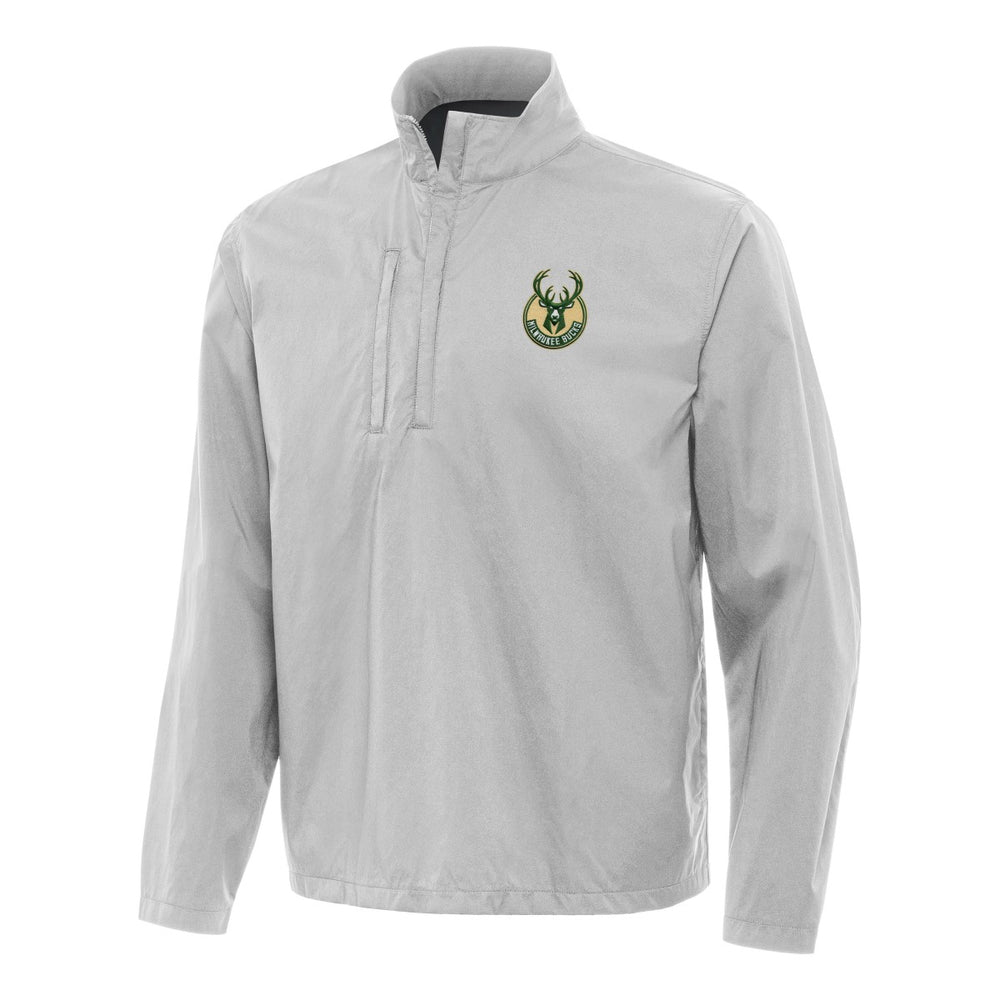Milwaukee Bucks Antigua Brisk Quarter-Zip Windbreaker Outlet
