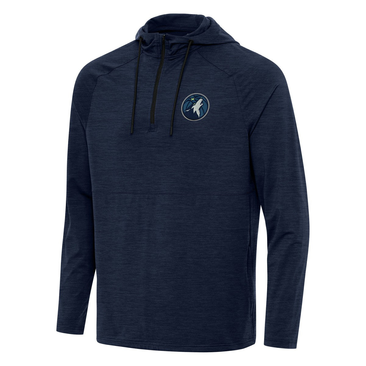 Minnesota Timberwolves Antigua Spikes Raglan Quarter-Zip Hoodie On Sale