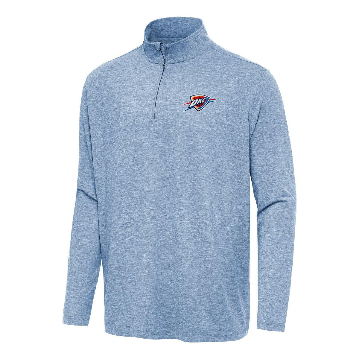 Oklahoma City Thunder Antigua Hunk Quarter-Zip Top New