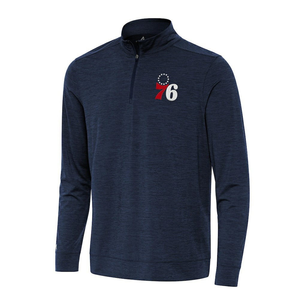 Philadelphia 76ers Antigua Bright Quarter-Zip Top Discount