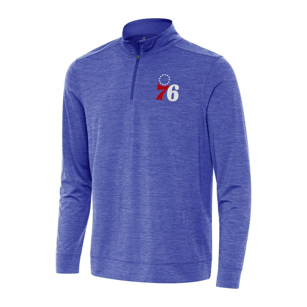 Philadelphia 76ers Antigua Bright Quarter-Zip Top Discount