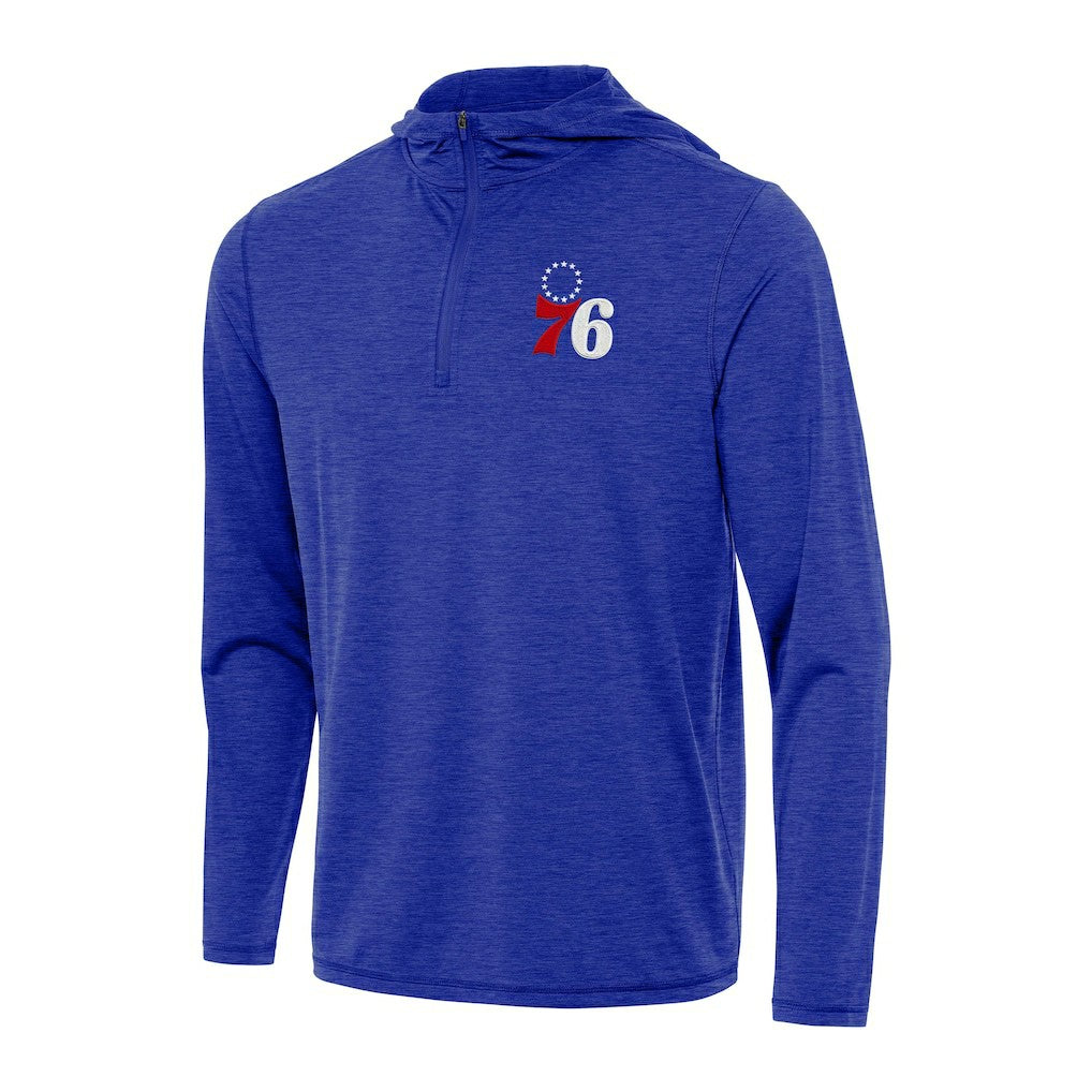 Philadelphia 76ers Antigua Tidy Quarter-Zip Hoodie For Sale