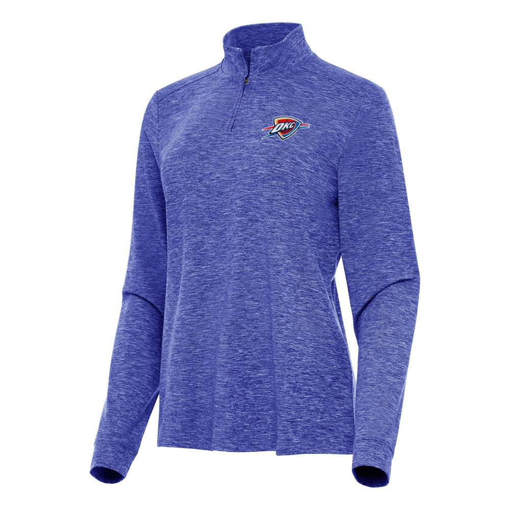 Oklahoma City Thunder Antigua Women's Mentor Quarter-Zip Mock Long Sleeve Top On Sale