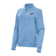 Oklahoma City Thunder Antigua Women's Crush Quarter-Zip Fleece Sweatshirt For Sale