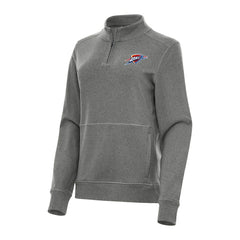 Oklahoma City Thunder Antigua Women's Crush Quarter-Zip Fleece Sweatshirt For Sale