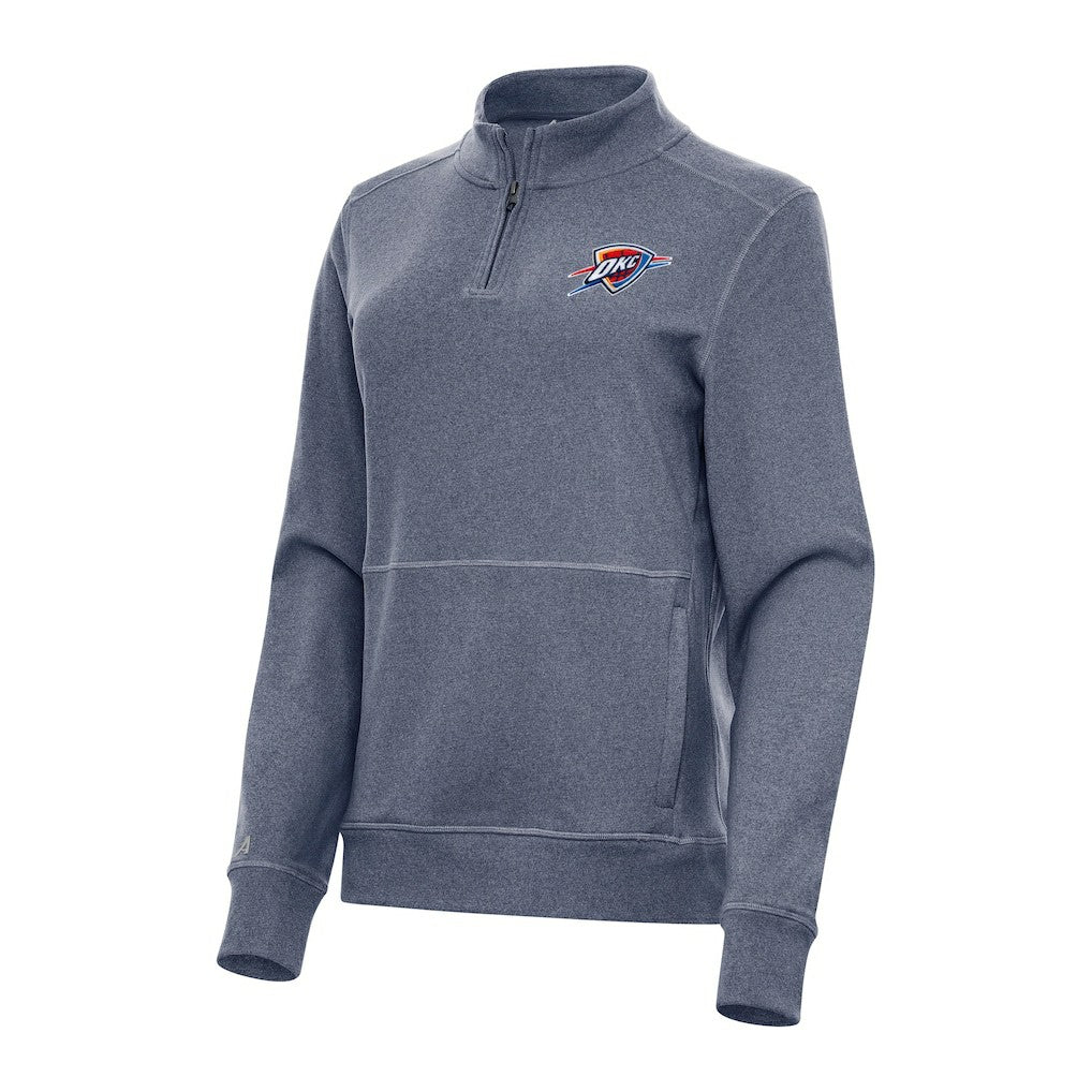 Oklahoma City Thunder Antigua Women's Crush Quarter-Zip Fleece Sweatshirt Outlet
