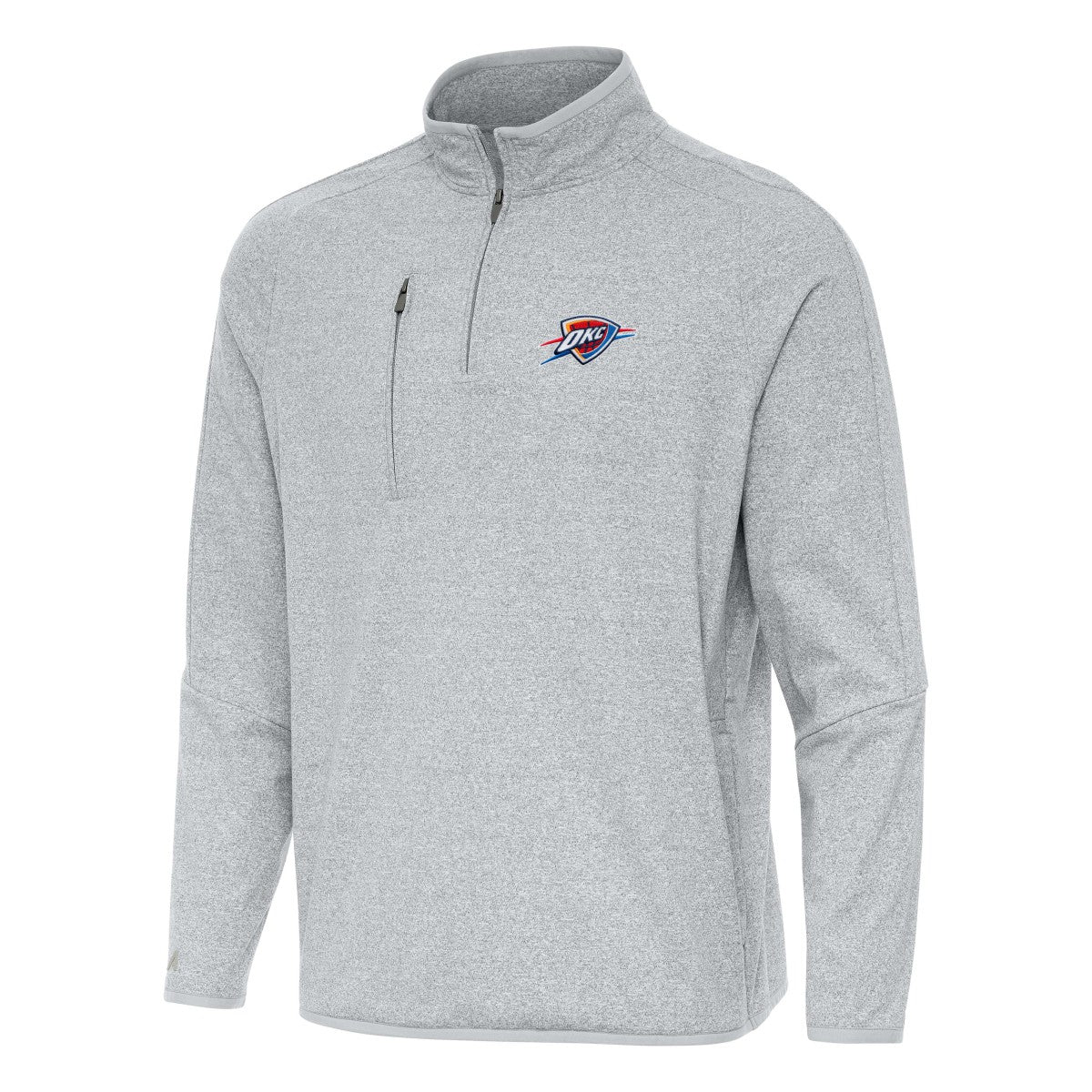 Oklahoma City Thunder Antigua Certain Quarter-Zip Tri-Blend Sweatshirt Outlet
