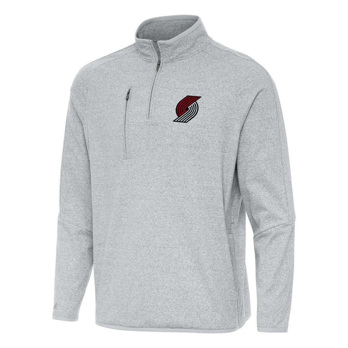 Portland Trail Blazers Antigua Certain Quarter-Zip Tri-Blend Sweatshirt Discount