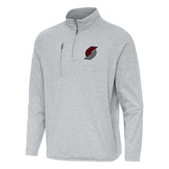 Portland Trail Blazers Antigua Certain Quarter-Zip Tri-Blend Sweatshirt Discount