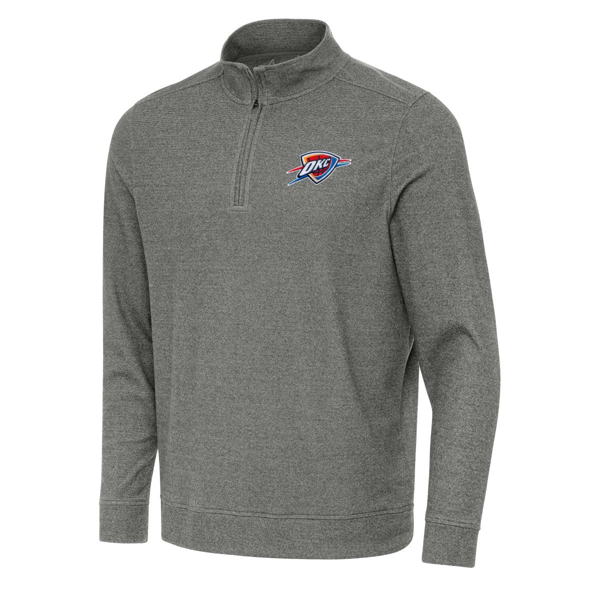 Oklahoma City Thunder Antigua Subtle Quarter-Zip Sweatshirt For Sale
