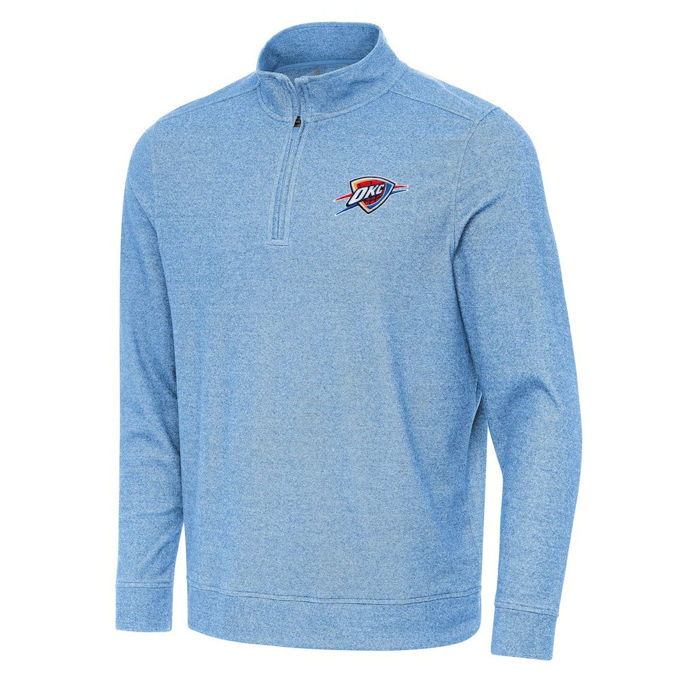 Oklahoma City Thunder Antigua Subtle Quarter-Zip Sweatshirt New