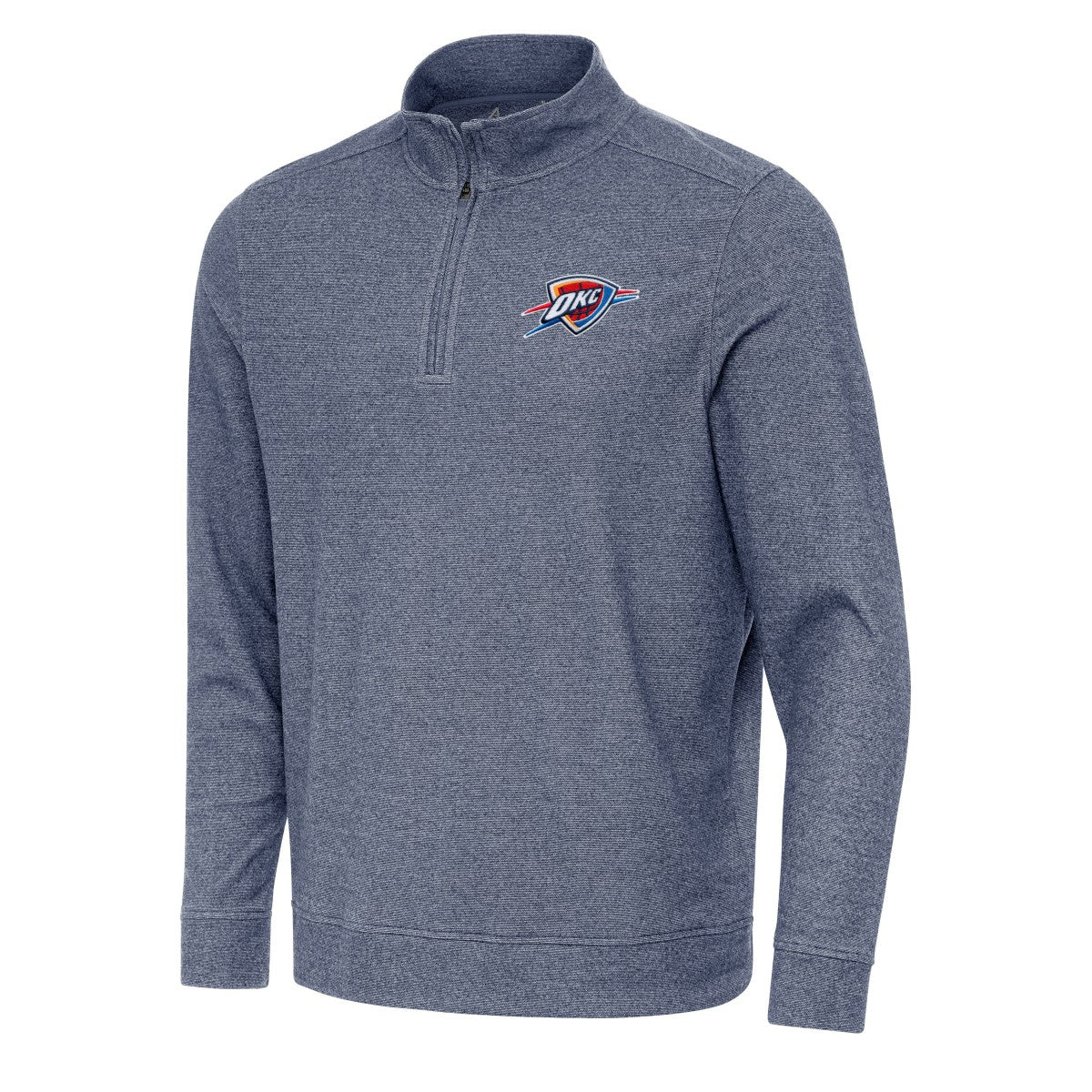Oklahoma City Thunder Antigua Subtle Quarter-Zip Sweatshirt Discount