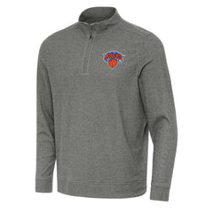 New York Knicks Antigua Subtle Quarter-Zip Sweatshirt On Sale