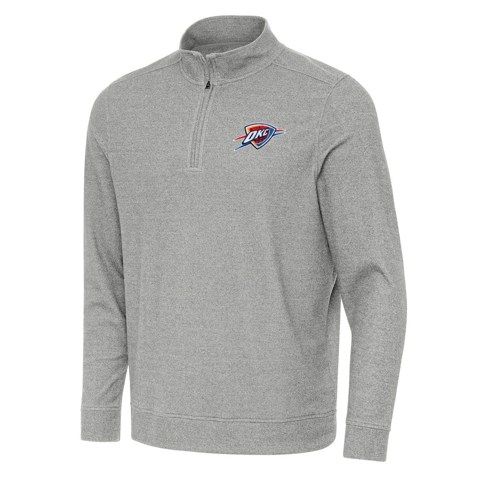 Oklahoma City Thunder Antigua Subtle Quarter-Zip Sweatshirt Outlet