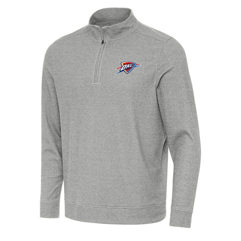 Oklahoma City Thunder Antigua Subtle Quarter-Zip Sweatshirt Outlet