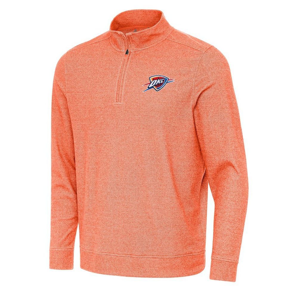Oklahoma City Thunder Antigua Subtle Quarter-Zip Sweatshirt For Sale