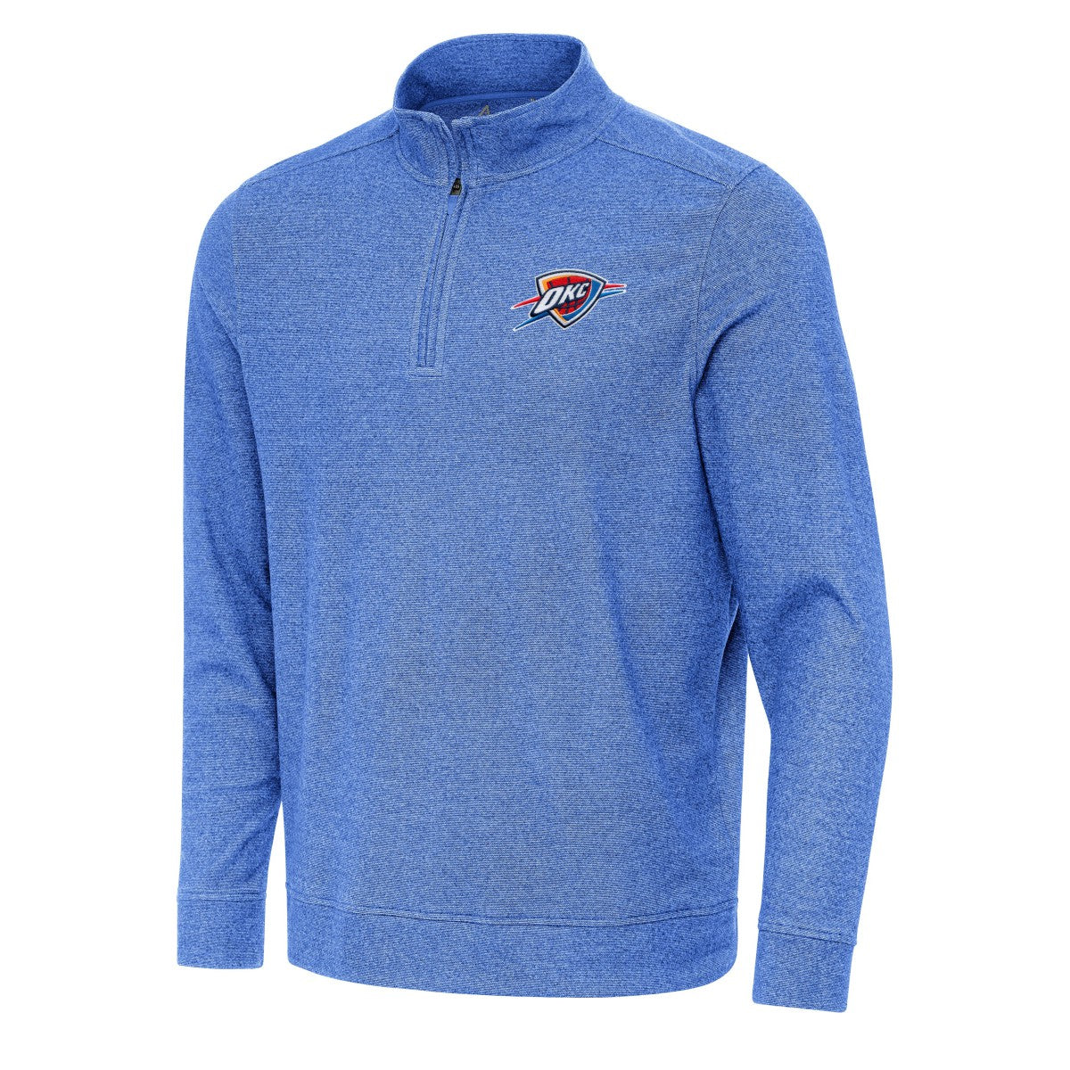 Oklahoma City Thunder Antigua Subtle Quarter-Zip Sweatshirt On Sale