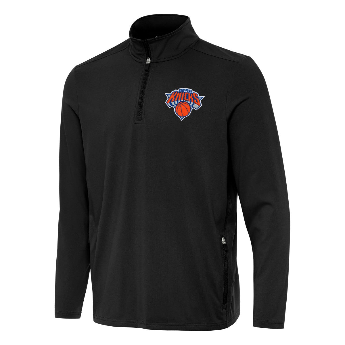 New York Knicks Antigua Perilous Quarter-Zip Sweatshirt For Sale