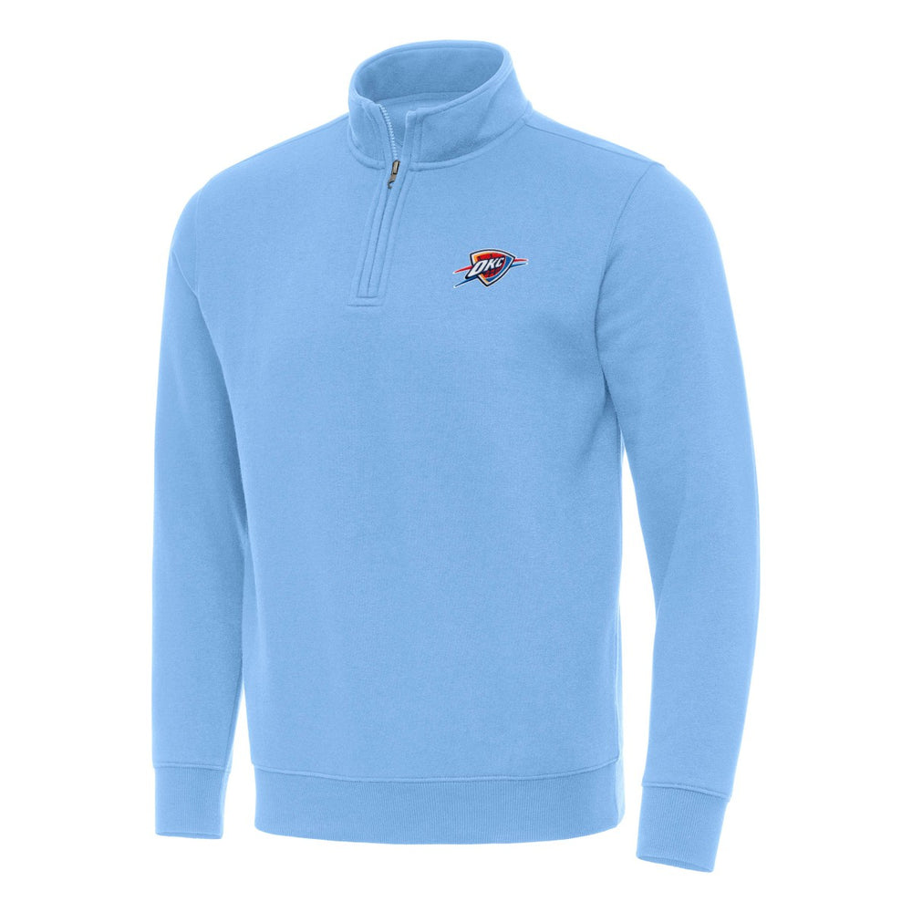 Oklahoma City Thunder Antigua Victory Quarter-Zip Mock Sweatshirt New