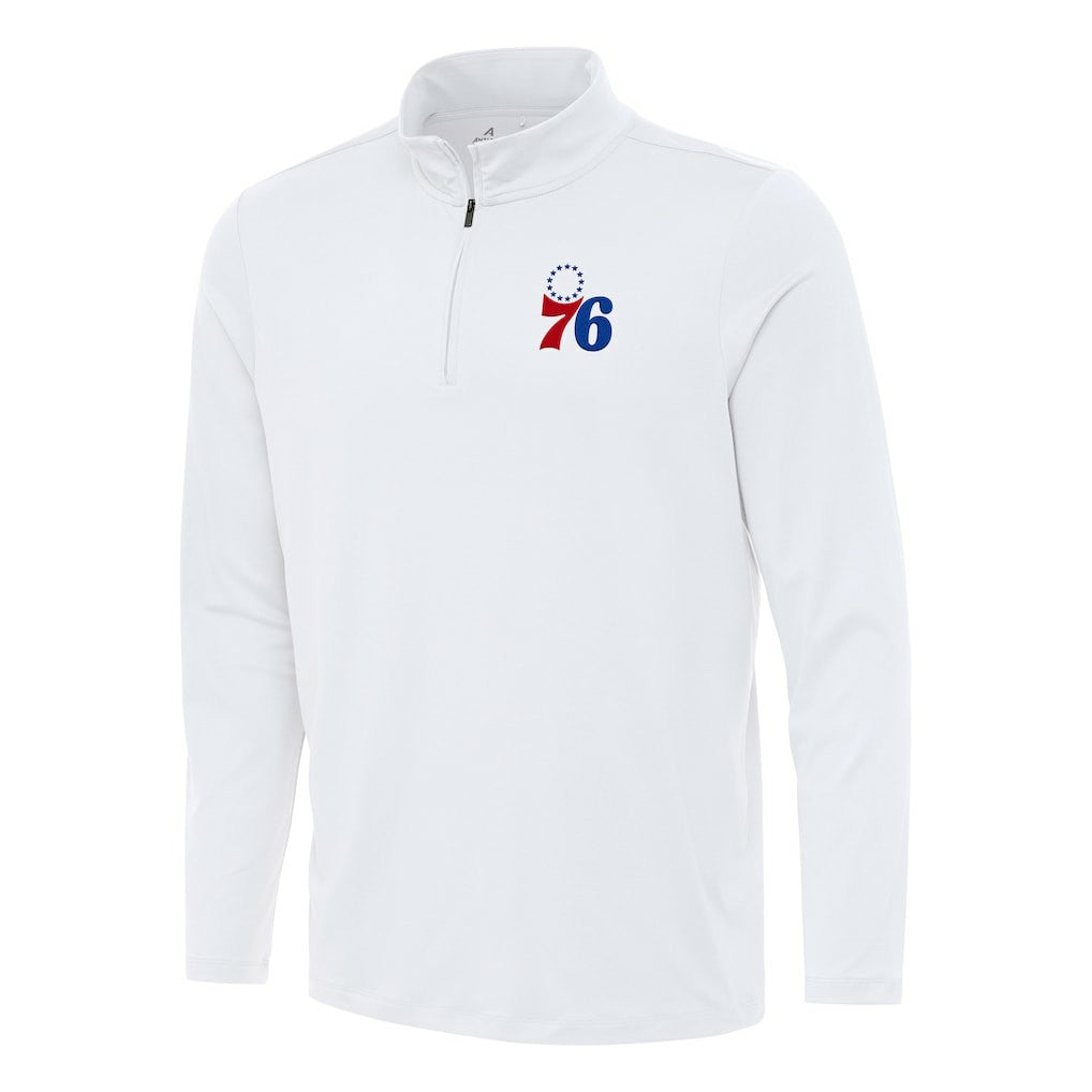 Philadelphia 76ers Antigua Reprocess Quarter-Zip Top On Sale