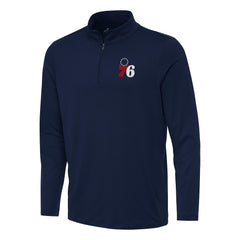 Philadelphia 76ers Antigua Reprocess Quarter-Zip Top Discount