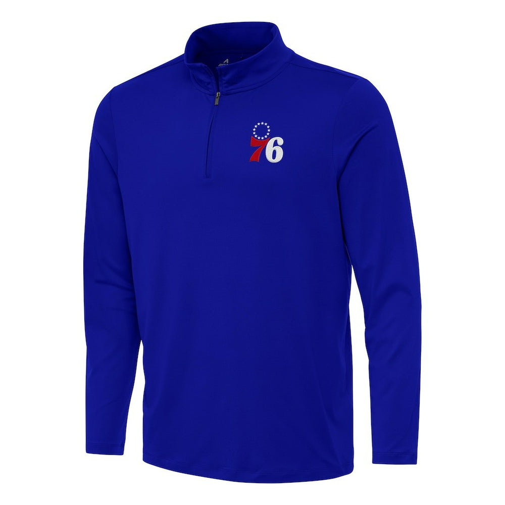 Philadelphia 76ers Antigua Reprocess Quarter-Zip Top Discount