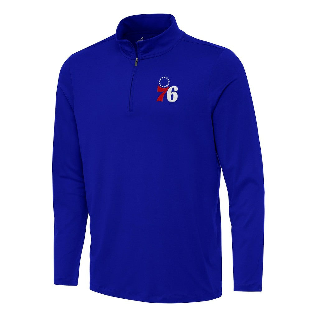 Philadelphia 76ers Antigua Reprocess Quarter-Zip Top Discount