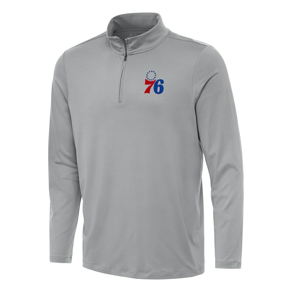 Philadelphia 76ers Antigua Reprocess Quarter-Zip Top Discount