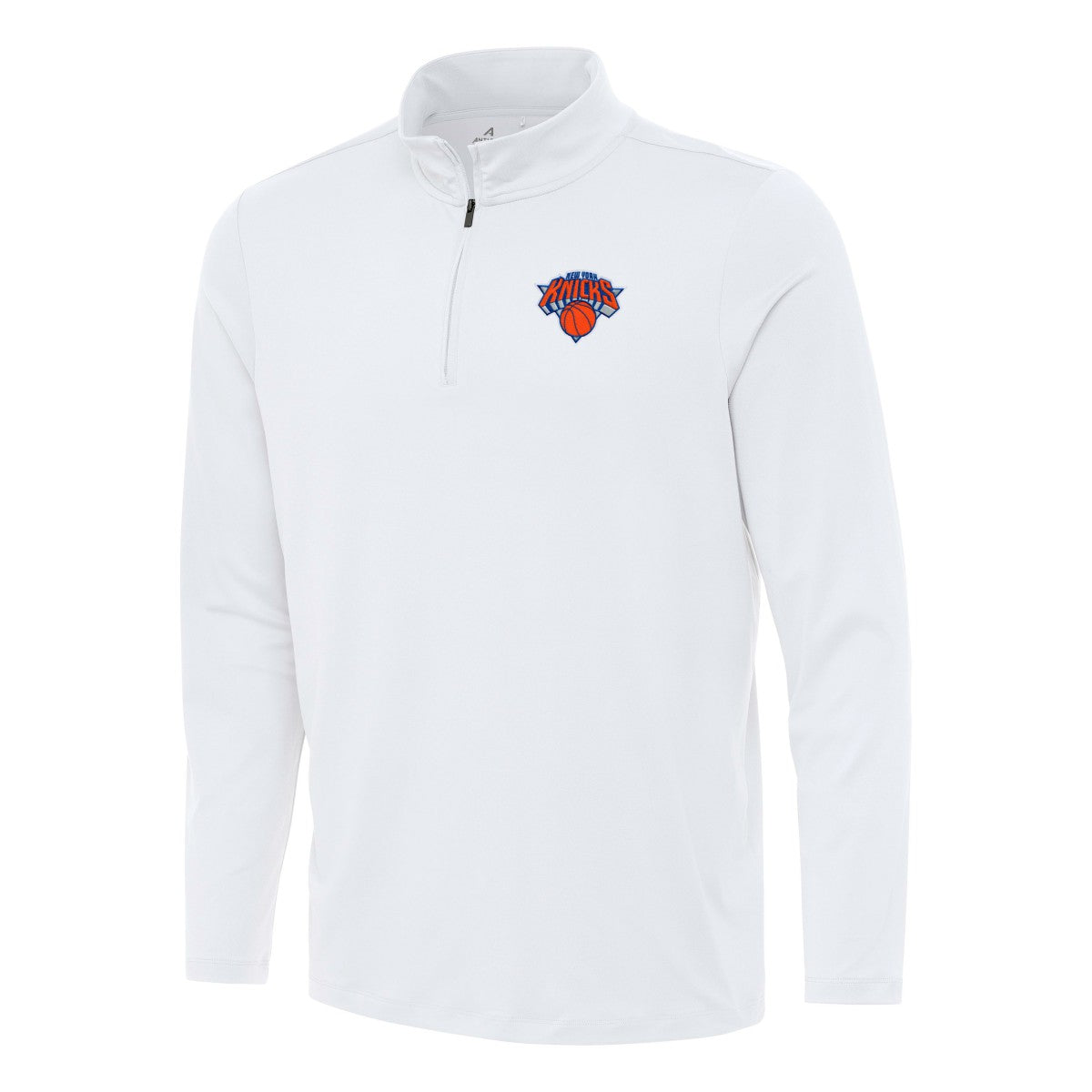 New York Knicks Antigua Reprocess Quarter-Zip Top On Sale