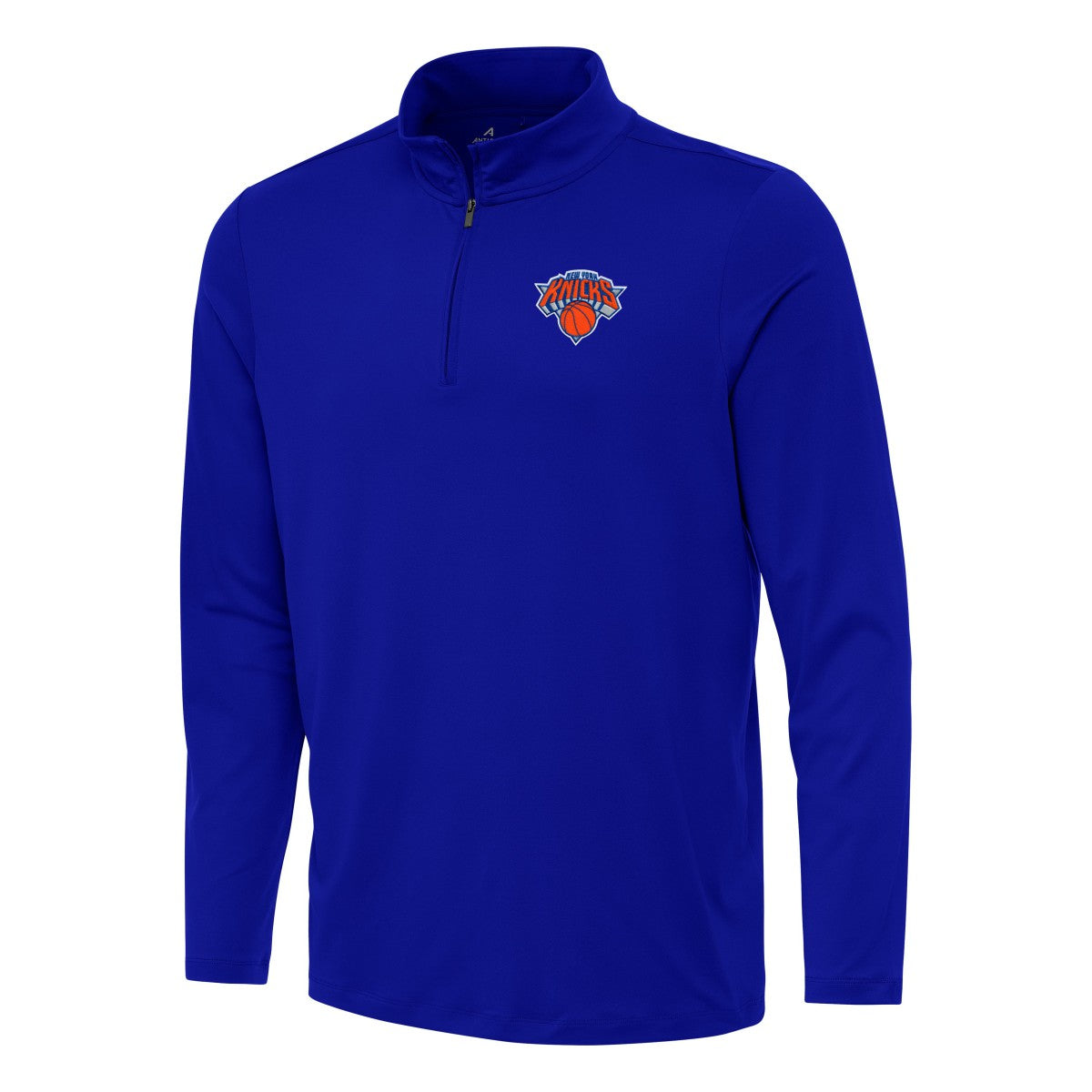 New York Knicks Antigua Reprocess Quarter-Zip Top On Sale