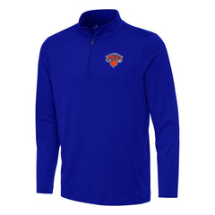 New York Knicks Antigua Reprocess Quarter-Zip Top On Sale