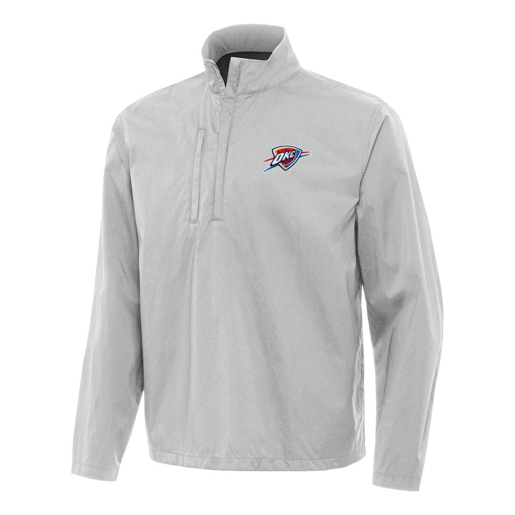 Oklahoma City Thunder Antigua Brisk Quarter-Zip Windbreaker New