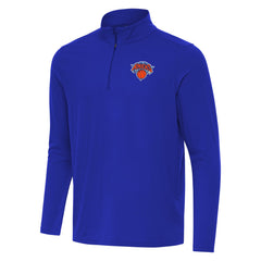 New York Knicks Antigua Intent Quarter-Zip Top On Sale