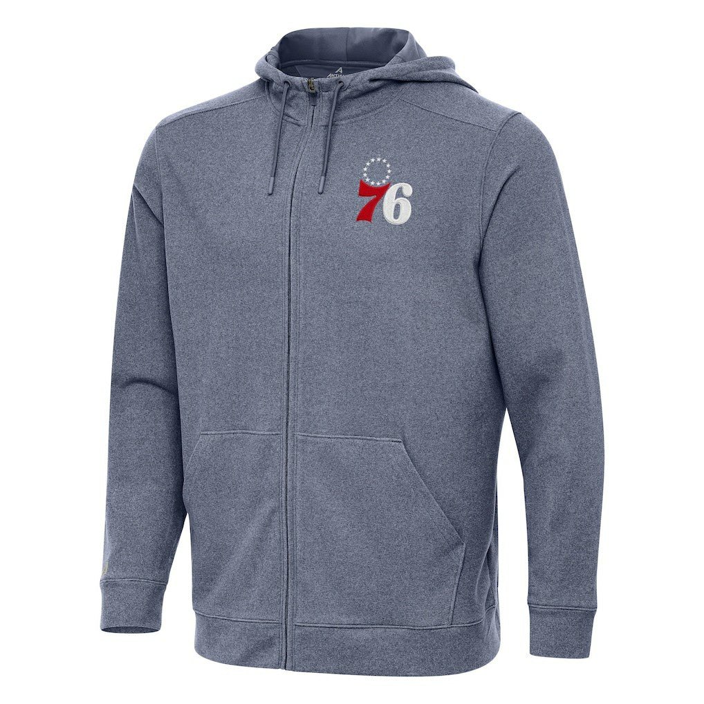 Philadelphia 76ers Antigua Effortless Full-Zip Hoodie Jacket Discount