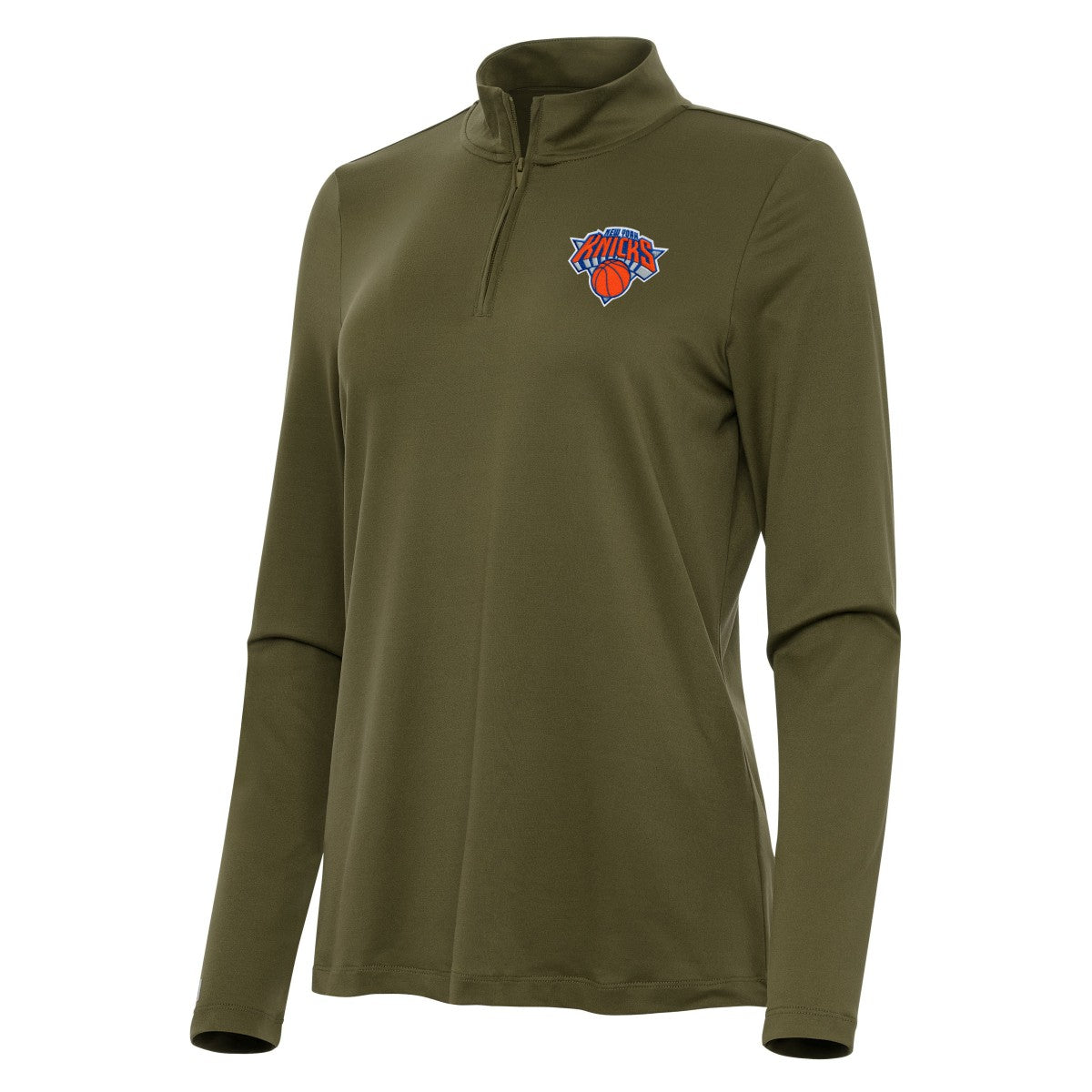 New York Knicks Antigua Women's Reprocess Quarter-Zip Top For Sale
