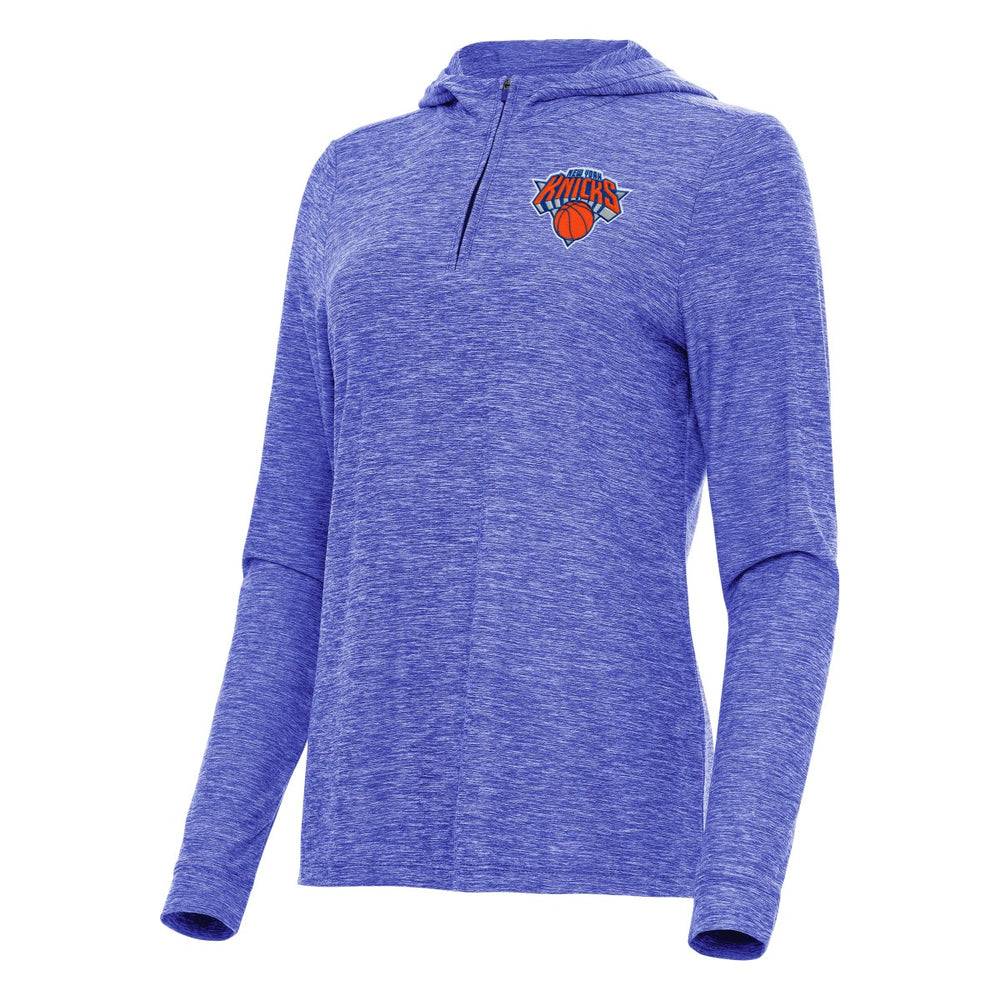 New York Knicks Antigua Women's Daybreak Quarter-Zip Hoodie For Sale