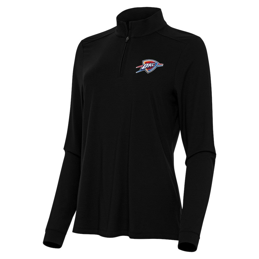 Oklahoma City Thunder Antigua Women's Intent Quarter-Zip Top New