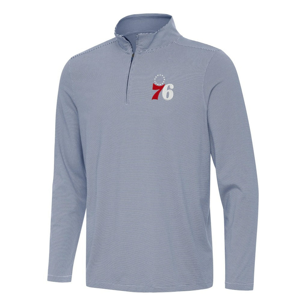 Philadelphia 76ers Antigua Twine Quarter-Zip Top Online