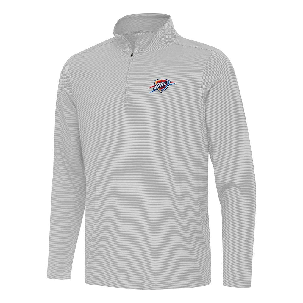 Oklahoma City Thunder Antigua Twine Quarter-Zip Top For Sale