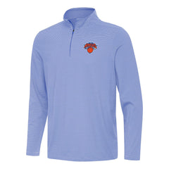 New York Knicks Antigua Twine Quarter-Zip Top On Sale