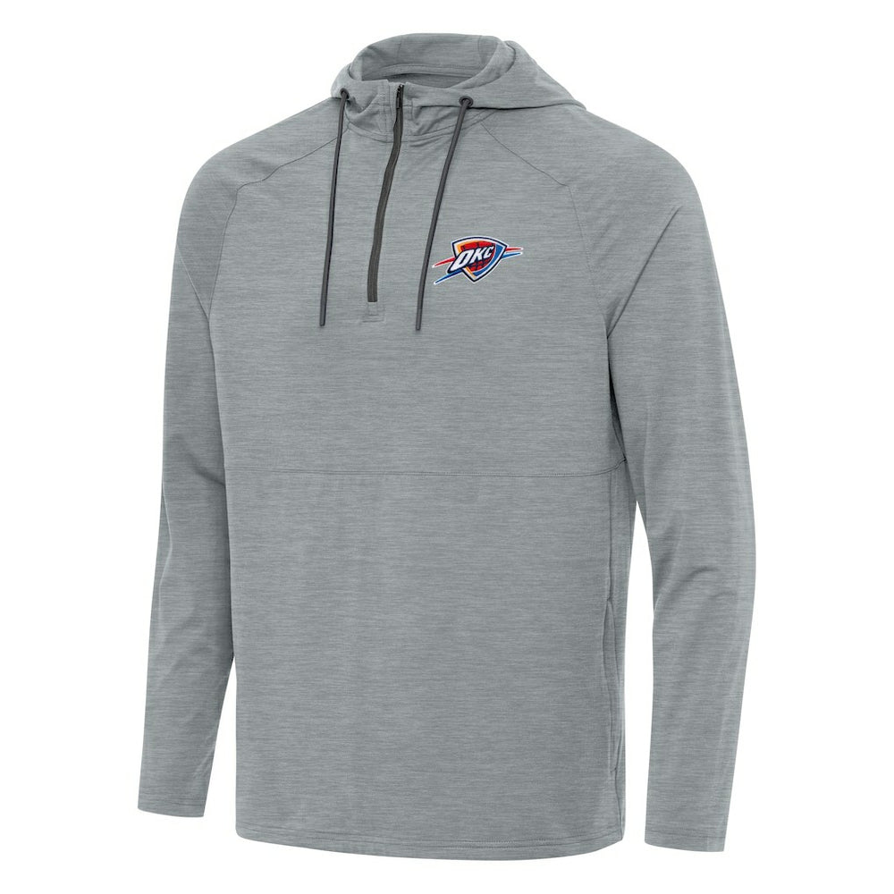 Oklahoma City Thunder Antigua Spikes Raglan Quarter-Zip Hoodie On Sale