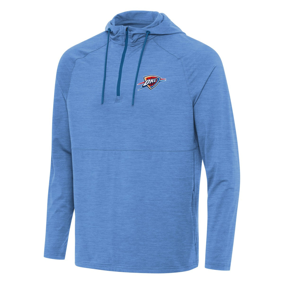 Oklahoma City Thunder Antigua Spikes Raglan Quarter-Zip Hoodie For Sale