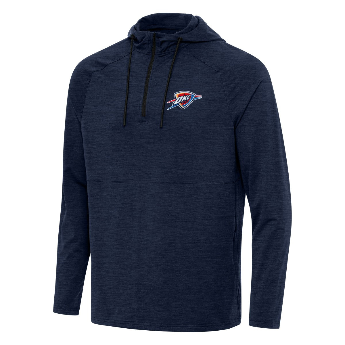 Oklahoma City Thunder Antigua Spikes Raglan Quarter-Zip Hoodie For Sale