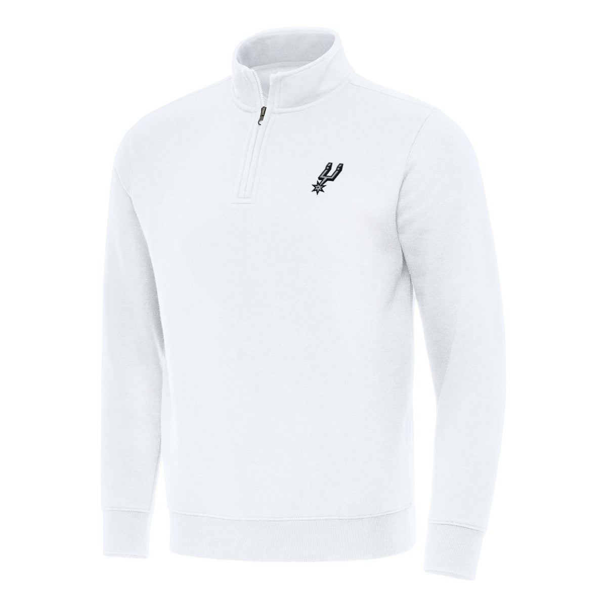 San Antonio Spurs Antigua Victory Quarter-Zip Mock Sweatshirt New