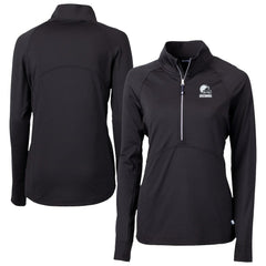 Cleveland Browns  Cutter & Buck Women's Adapt Eco Knit Stretch Recycled Half-Zip Pullover Top
